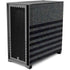 Black and Grey Stripes Corsair 4000D Tempered Glass Mid-Tower ATX Case Skin