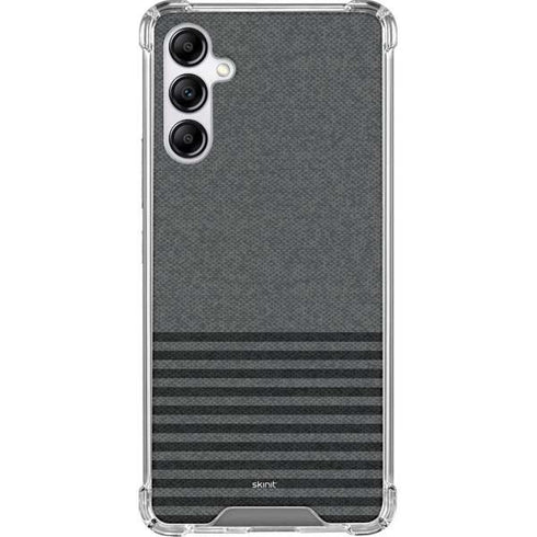Black and Grey Stripes Galaxy A14 5G Clear Case
