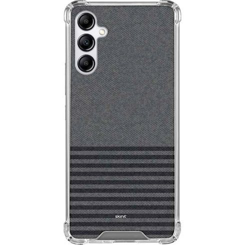 Black and Grey Stripes Galaxy A15 5G Clear Case