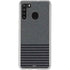 Black and Grey Stripes Galaxy A21 Clear Case
