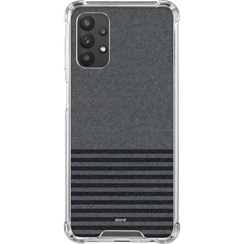 Black and Grey Stripes Galaxy A32 5G Clear Case