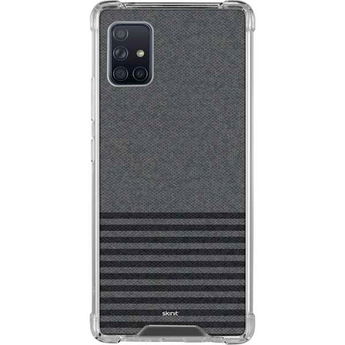 Black and Grey Stripes Galaxy A51 5G Clear Case