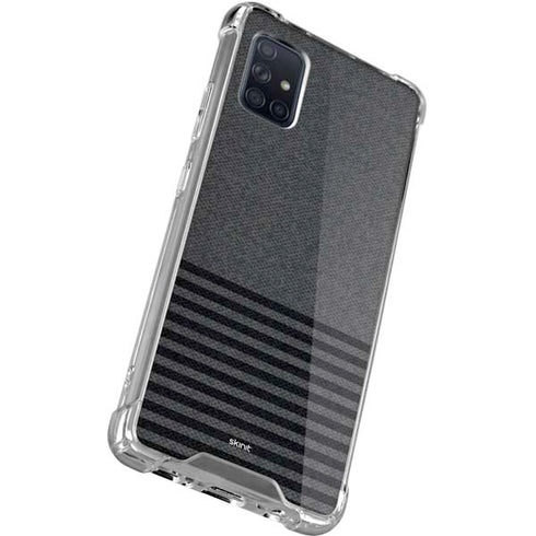 Black and Grey Stripes Galaxy A51 5G Clear Case