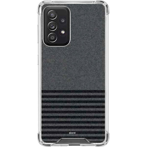 Black and Grey Stripes Galaxy A52 5G Clear Case
