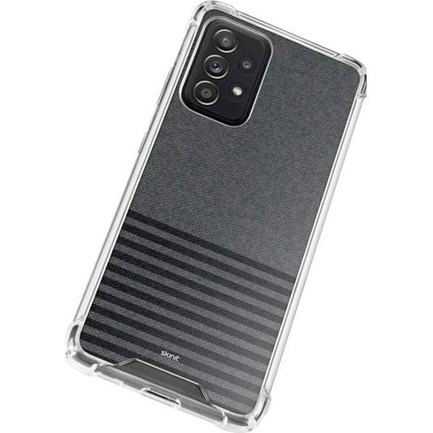 Black and Grey Stripes Galaxy A52 5G Clear Case