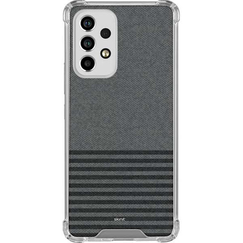 Black and Grey Stripes Galaxy A53 5G Clear Case