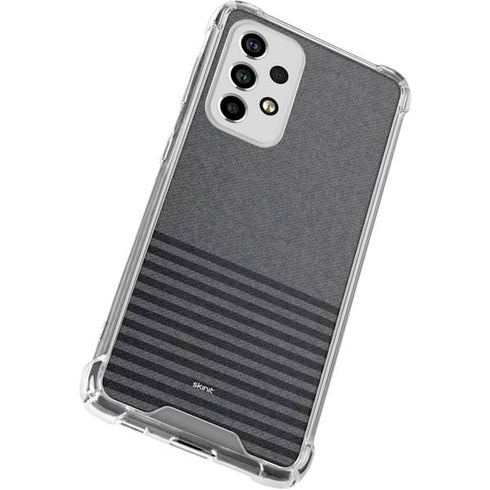 Black and Grey Stripes Galaxy A53 5G Clear Case