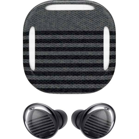 Black and Grey Stripes Galaxy Buds Pro Skin