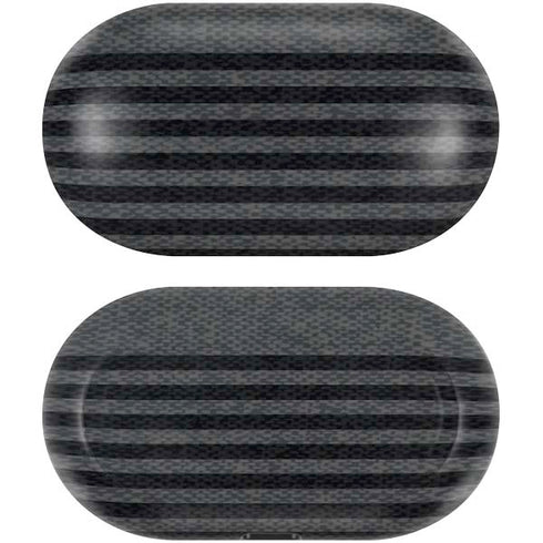 Black and Grey Stripes Galaxy Buds Skin