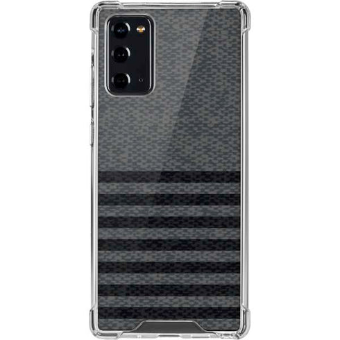 Black and Grey Stripes Galaxy Note20 5G Clear Case