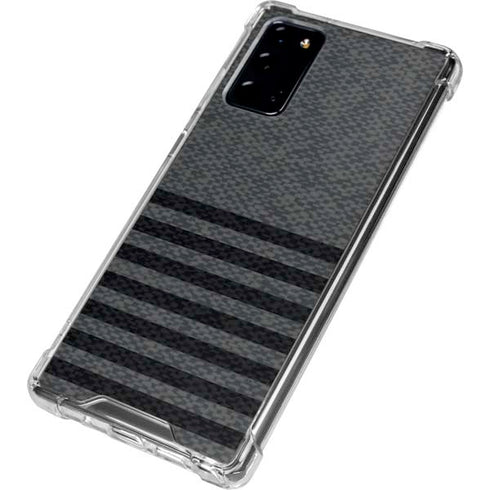Black and Grey Stripes Galaxy Note20 5G Clear Case