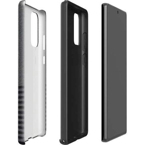 Black and Grey Stripes Galaxy Note20 5G Pro Case