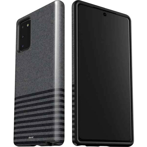 Black and Grey Stripes Galaxy Note20 5G Pro Case