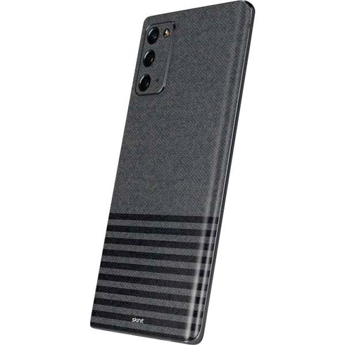 Black and Grey Stripes Galaxy Note20 5G Skin