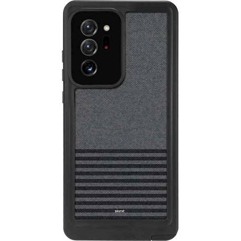 Black and Grey Stripes Galaxy Note20 Ultra 5G Waterproof Case
