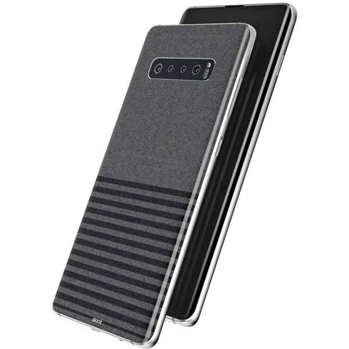 Black and Grey Stripes Galaxy S10 Skin