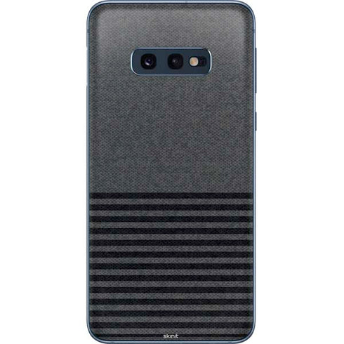 Black and Grey Stripes Galaxy S10e Skin