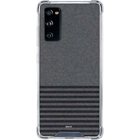 Black and Grey Stripes Galaxy S20 FE Clear Case