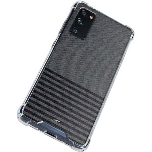 Black and Grey Stripes Galaxy S20 FE Clear Case