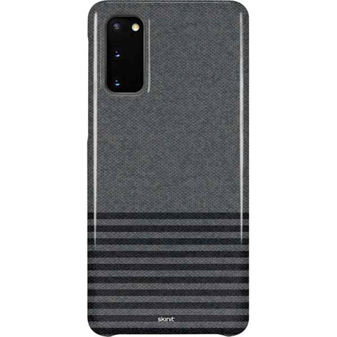 Black and Grey Stripes Galaxy S20 Lite Case