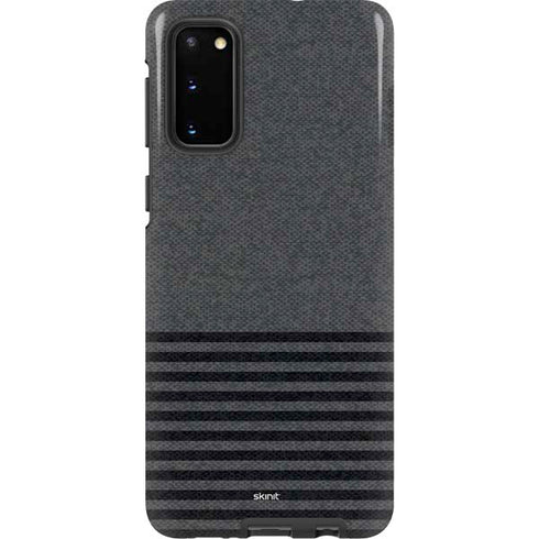 Black and Grey Stripes Galaxy S20 Pro Case