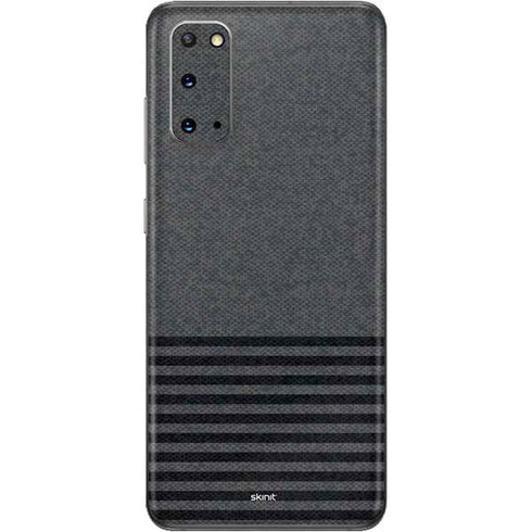 Black and Grey Stripes Galaxy S20 Skin