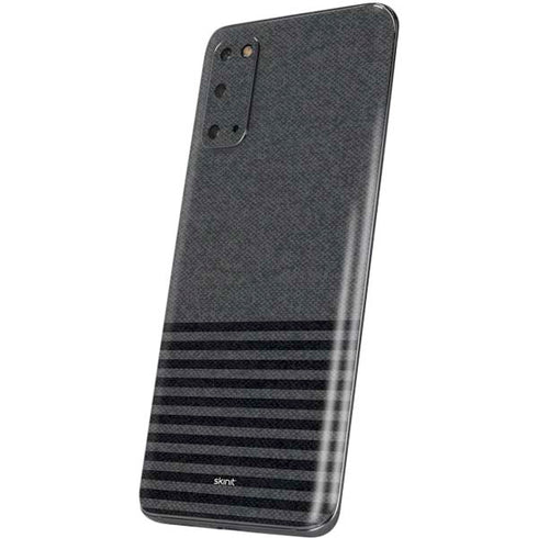 Black and Grey Stripes Galaxy S20 Skin