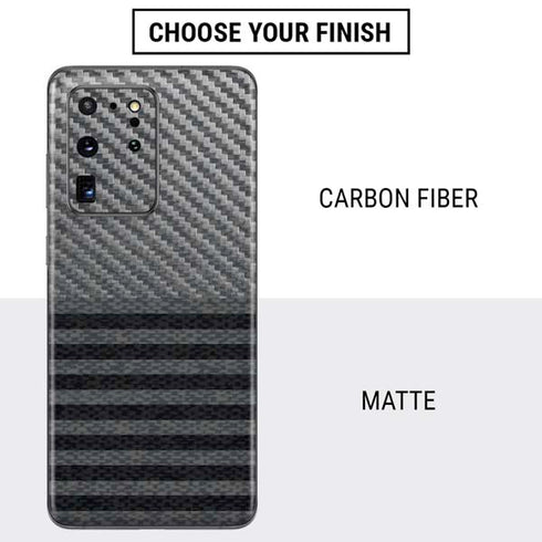 Black and Grey Stripes Galaxy S20 Ultra 5G Skin
