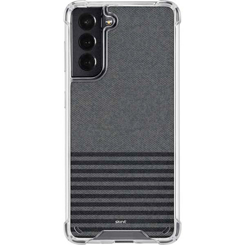Black and Grey Stripes Galaxy S21 5G Clear Case