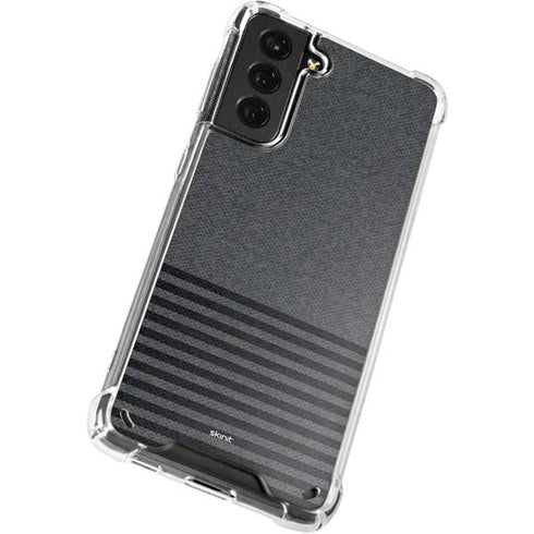 Black and Grey Stripes Galaxy S21 5G Clear Case