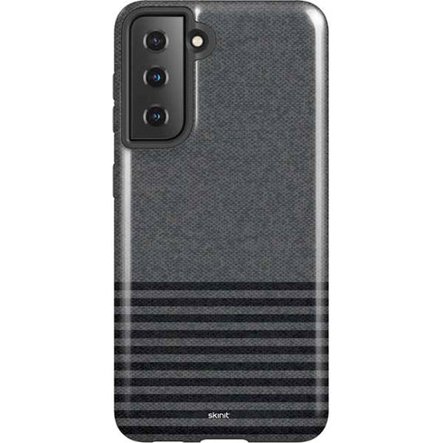 Black and Grey Stripes Galaxy S21 5G Pro Case