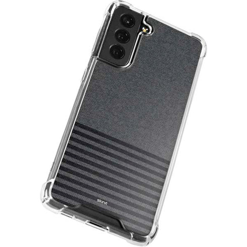 Black and Grey Stripes Galaxy S21 FE Clear Case