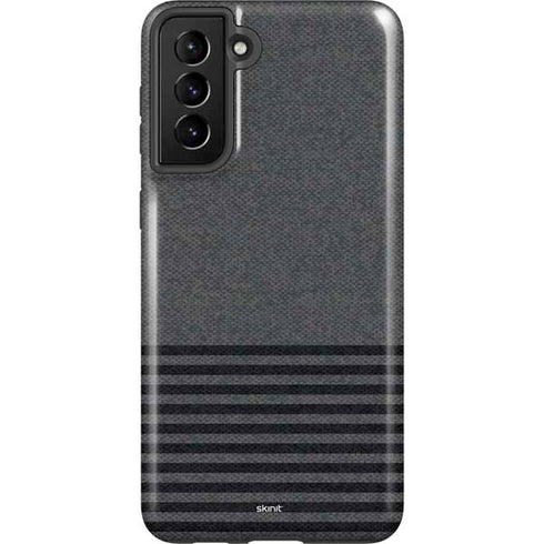 Black and Grey Stripes Galaxy S21 FE Pro Case