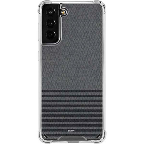 Black and Grey Stripes Galaxy S21 Plus 5G Clear Case