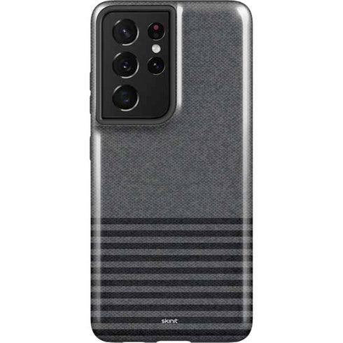 Black and Grey Stripes Galaxy S21 Ultra 5G Pro Case