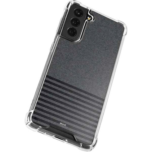 Black and Grey Stripes Galaxy S22 Clear Case