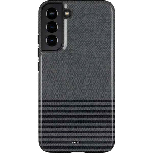 Black and Grey Stripes Galaxy S22 Plus Pro Case