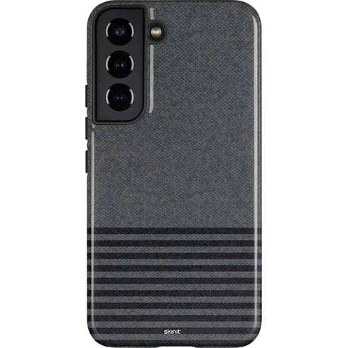 Black and Grey Stripes Galaxy S22 Pro Case