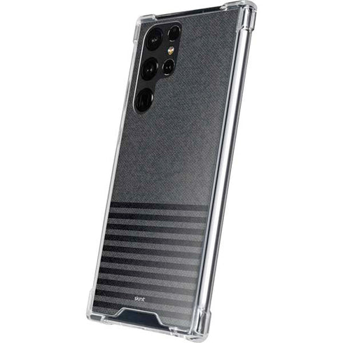 Black and Grey Stripes Galaxy S22 Ultra Clear Case