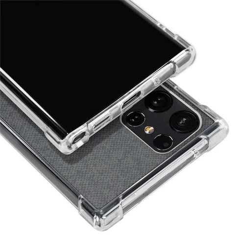 Black and Grey Stripes Galaxy S22 Ultra Clear Case