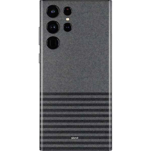 Black and Grey Stripes Galaxy S22 Ultra Skin
