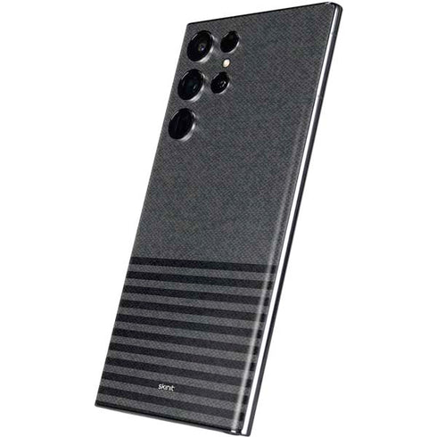 Black and Grey Stripes Galaxy S22 Ultra Skin