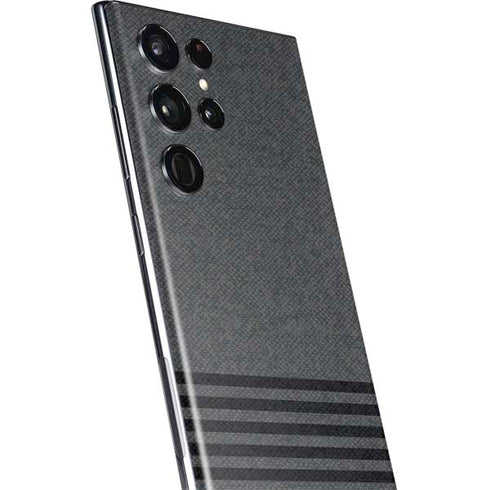 Black and Grey Stripes Galaxy S22 Ultra Skin