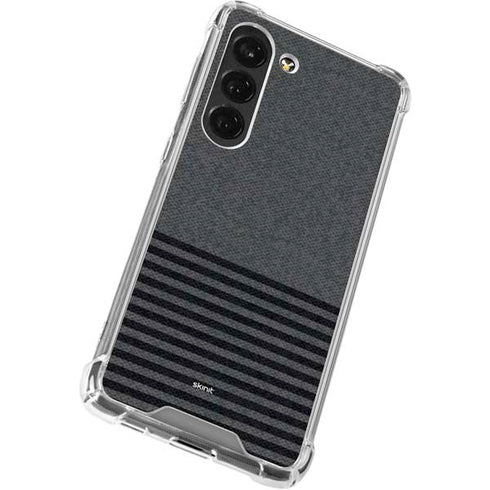 Black and Grey Stripes Galaxy S23 Clear Case