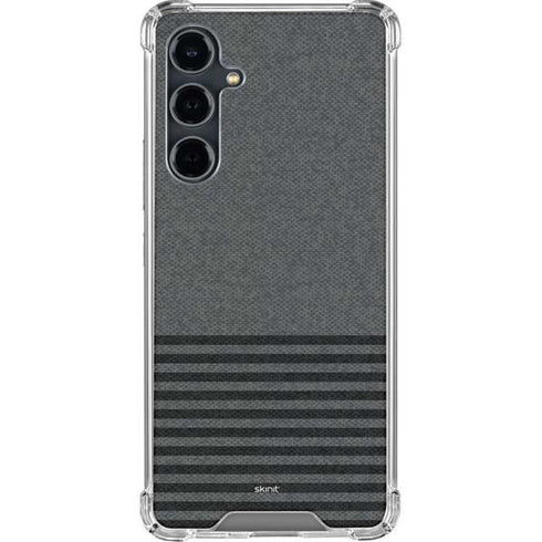 Black and Grey Stripes Galaxy S23 FE Clear Case