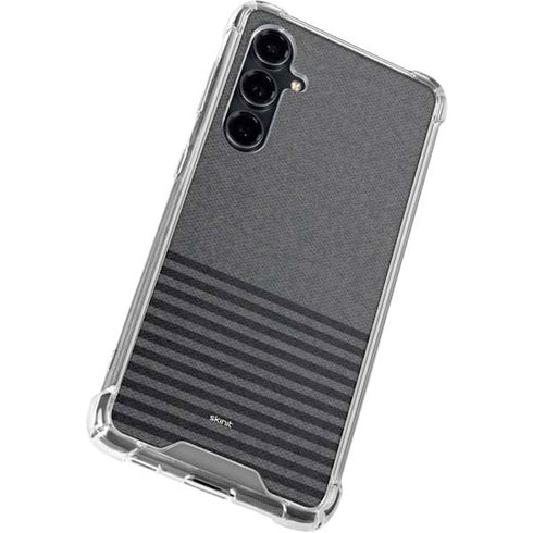 Black and Grey Stripes Galaxy S23 FE Clear Case