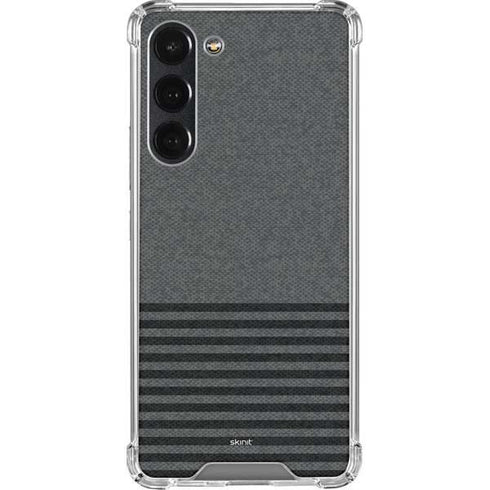 Black and Grey Stripes Galaxy S23 Plus Clear Case
