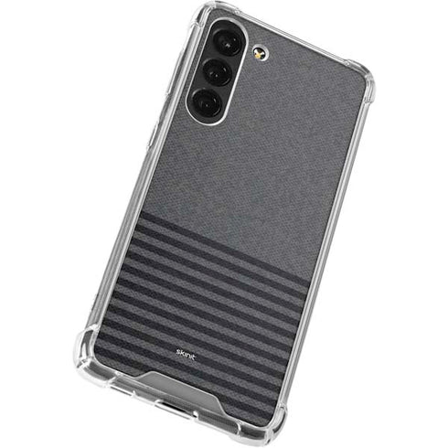 Black and Grey Stripes Galaxy S23 Plus Clear Case