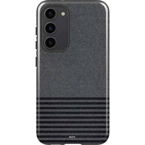Black and Grey Stripes Galaxy S23 Plus Pro Case