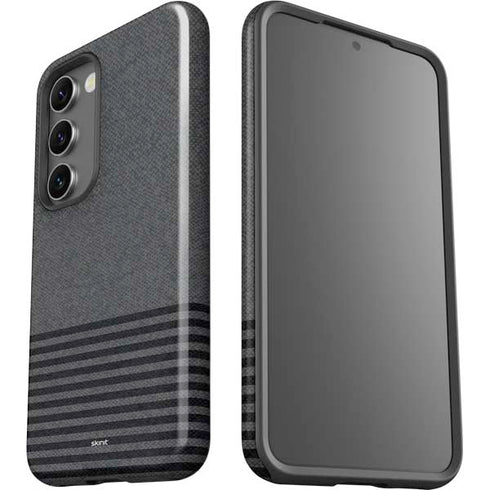 Black and Grey Stripes Galaxy S23 Plus Pro Case